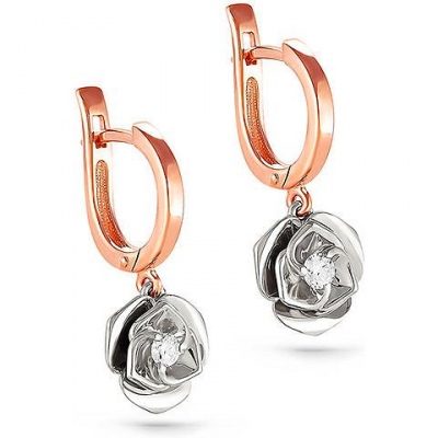 

Серьги из красного золота с бриллиантом Kabarovsky 12-0799, 12-0799