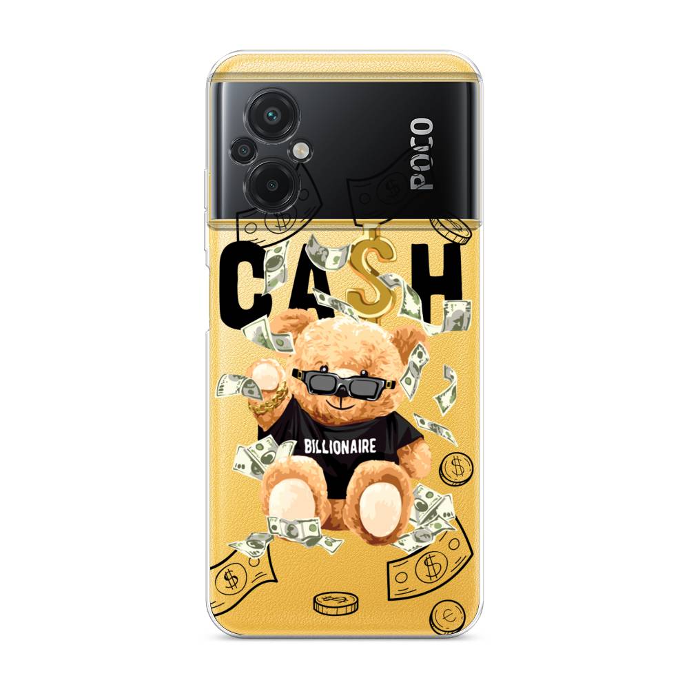 

Чехол на Xiaomi Poco M5 "Big cash", Черный;серый;бежевый, 316450-6