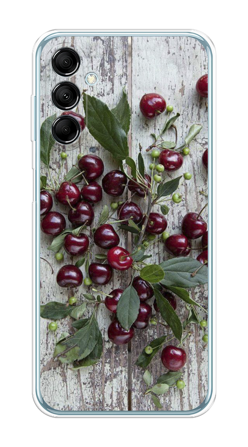 

Чехол на Samsung Galaxy M14 5G "Вишня", Бордовый;зеленый;серый, 2108150-1