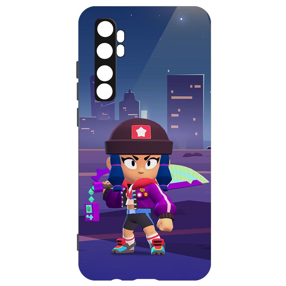 

Чехол-накладка Krutoff Brawl Stars - Героиня Биби для Xiaomi Mi Note 10 Lite