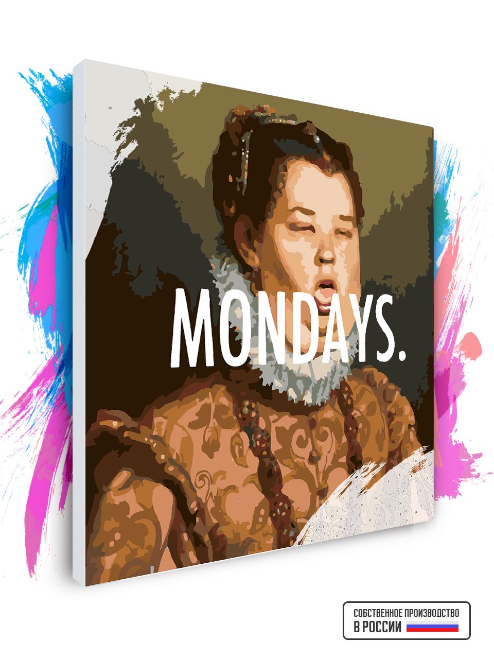 

Картина по номерам Красиво Красим Mondays, 40 х 40 см, Mondays