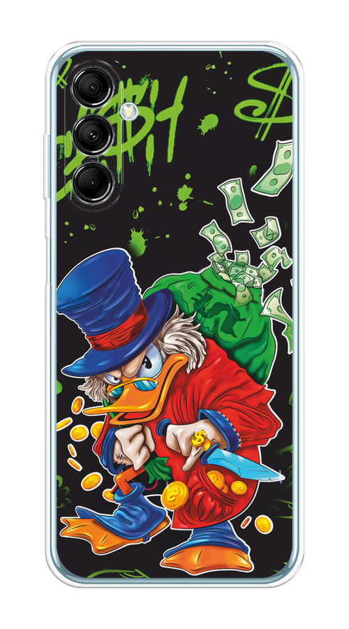 

Чехол на Samsung Galaxy M14 5G "Скрудж Макдак с мешком денег", Красный;синий;зеленый;черный, 2108150-1