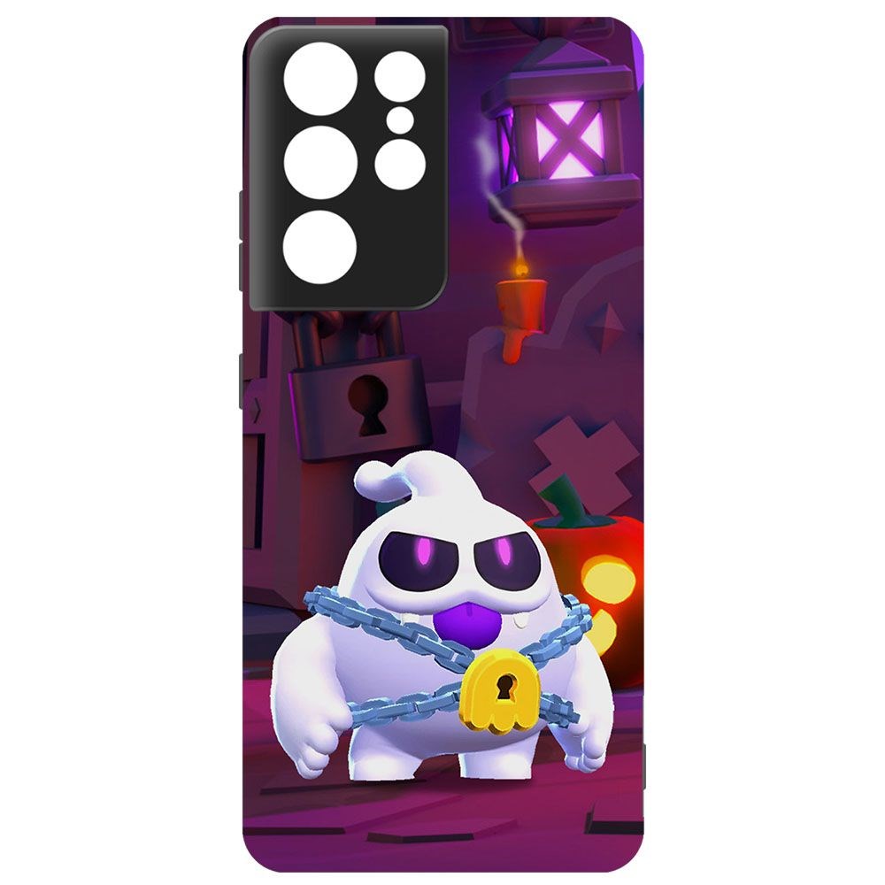 

Чехол-накладка Krutoff Brawl Stars - Призрак Скуик для Samsung Galaxy S21 Ultra (G998)
