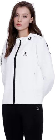 Толстовка женская KELME Knitted Coat белая XL 3105₽