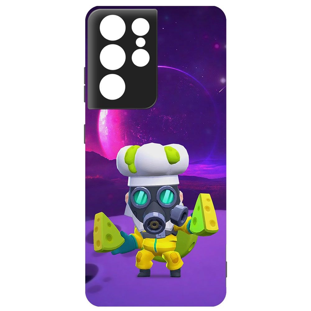 

Чехол-накладка Krutoff Brawl Stars - Майк с плесенью для Samsung Galaxy S21 Ultra (G998)