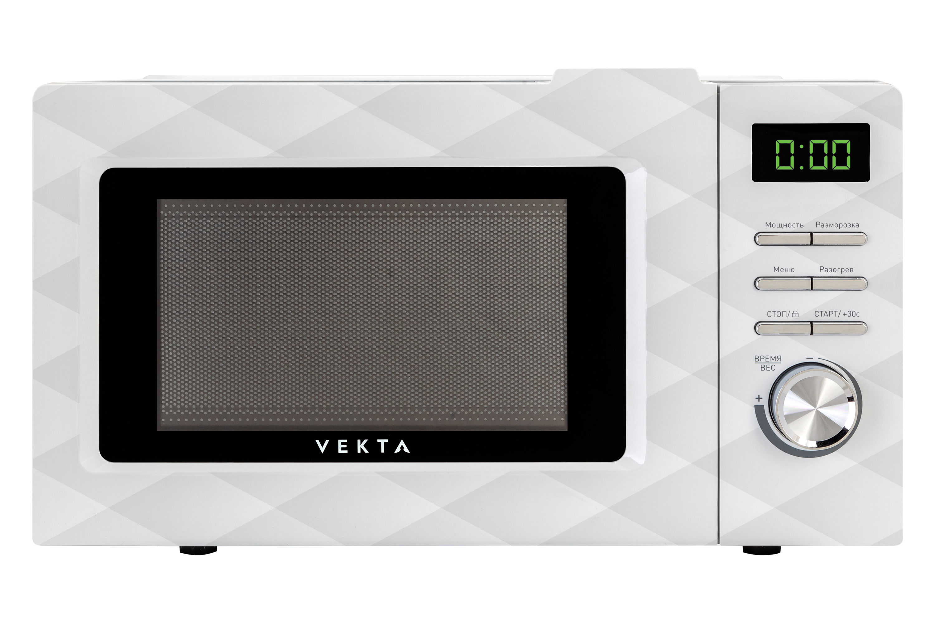 Микроволновая печь соло Vekta TS720FTW белый микроволновая печь vekta ms720ahw 700 вт белый
