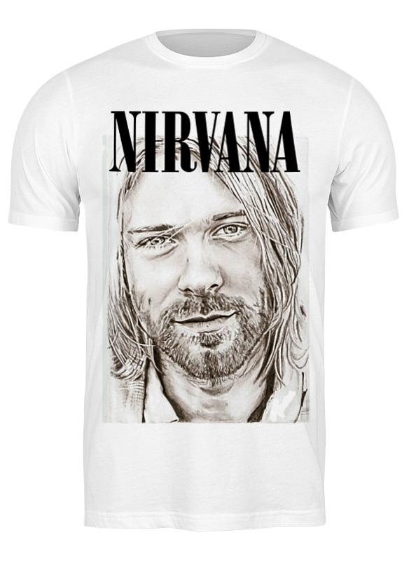 

Футболка мужская Printio Nirvana белая M, Белый, Nirvana
