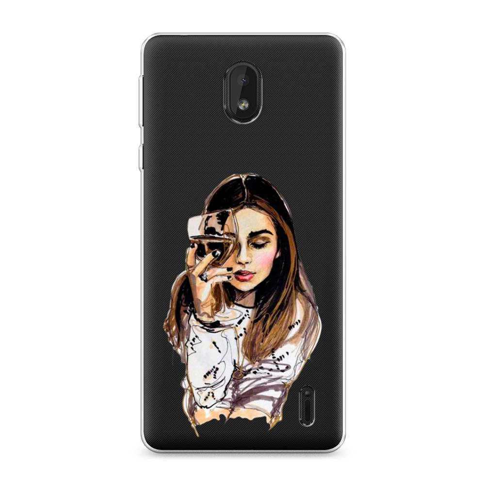 

Чехол Awog на Nokia 1 Plus / Нокиа 1 Plus "Девушка с бокалом", 122750-7