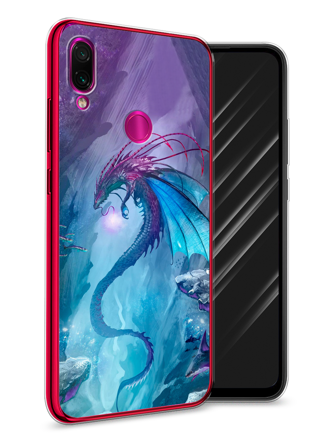 

Чехол Awog на Xiaomi Redmi Note 7 "Водный дракон", Разноцветный, 34750-2