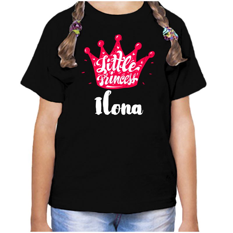 

Футболка девочке черная 30 р-р little princess илона, Черный, fdd_little_princess_Ilona