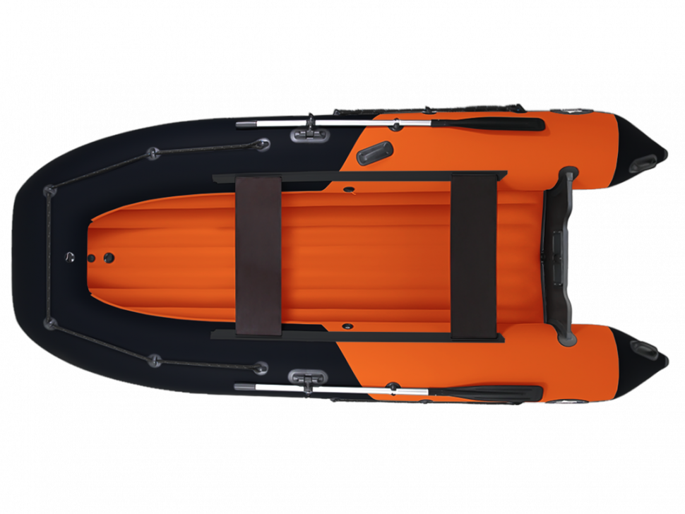 Надувная лодка НДНД Grouper 350 оранжево-черный