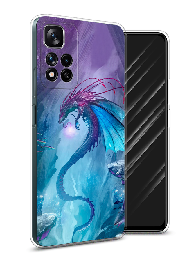 

Чехол Awog на Xiaomi Redmi Note 11 Pro Plus 5G "Водный дракон", Разноцветный, 312150-2