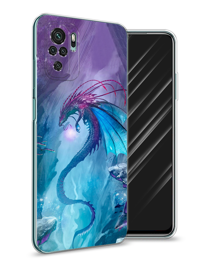 

Чехол Awog на Xiaomi Redmi Note 10/Note 10S/M5s "Водный дракон", Разноцветный, 39950-2