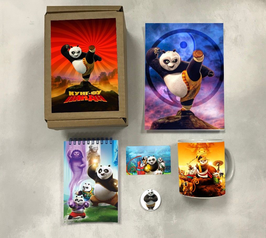 

Бокс с подарком Кунг-фу панда, Kung Fu Panda № 1, 16-1, 5 предметов, Бежевый, Кунг-фу панда, Kung Fu Panda № 1