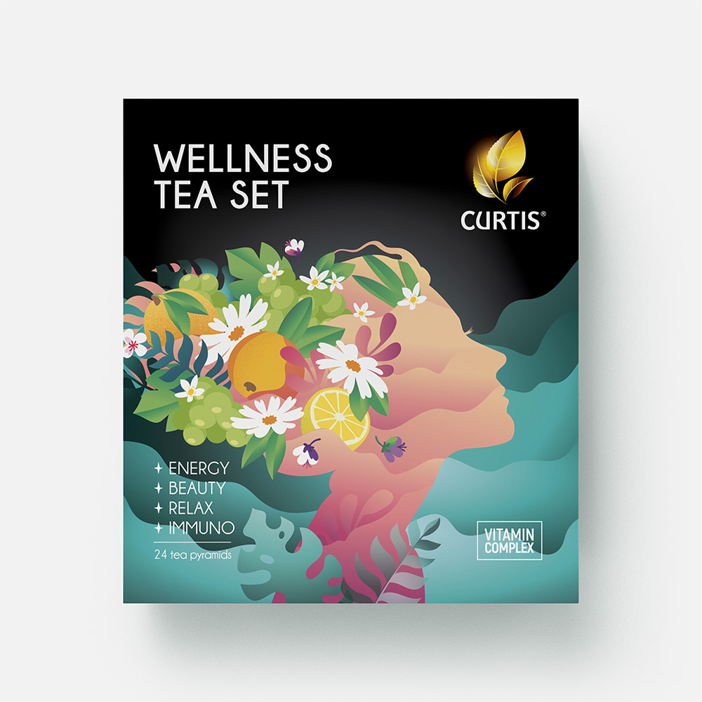 

Подарочный набор чая Curtis, Wellness Tea Set, 24 пакетика