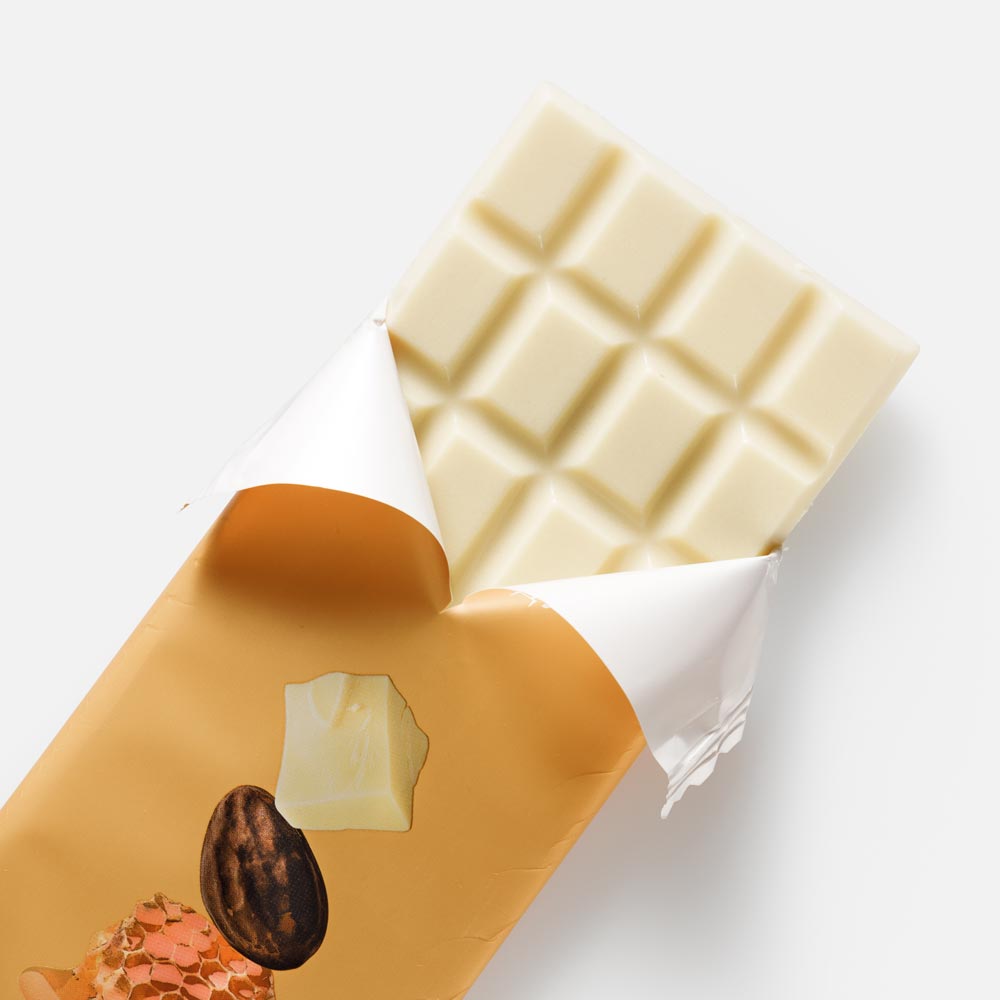 Белый шоколад Самокат, на меду, 70 г