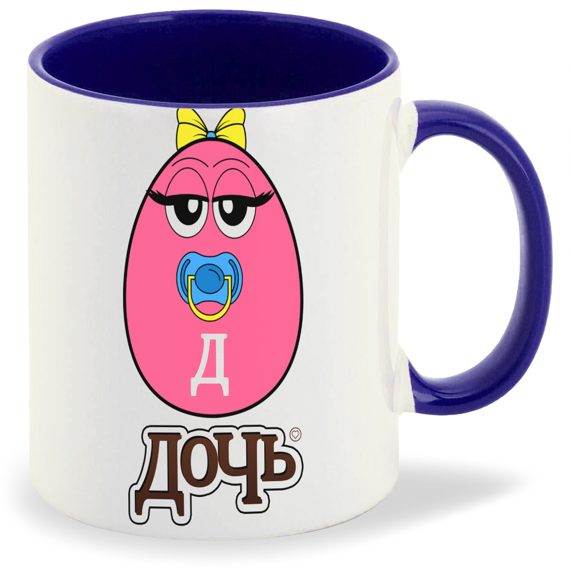 

Кружка CoolPodarok Семья. Дочь яйцо, Семья. Дочь яйцо