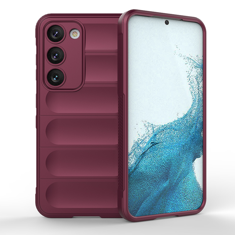

Противоударный чехол Flexible Case для Samsung Galaxy S23+, бордовый, Flexible Case