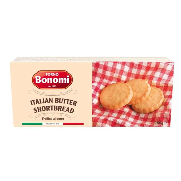 фото Печенье forno bonomi песочное со сливочным маслом прямоугольное 150 г