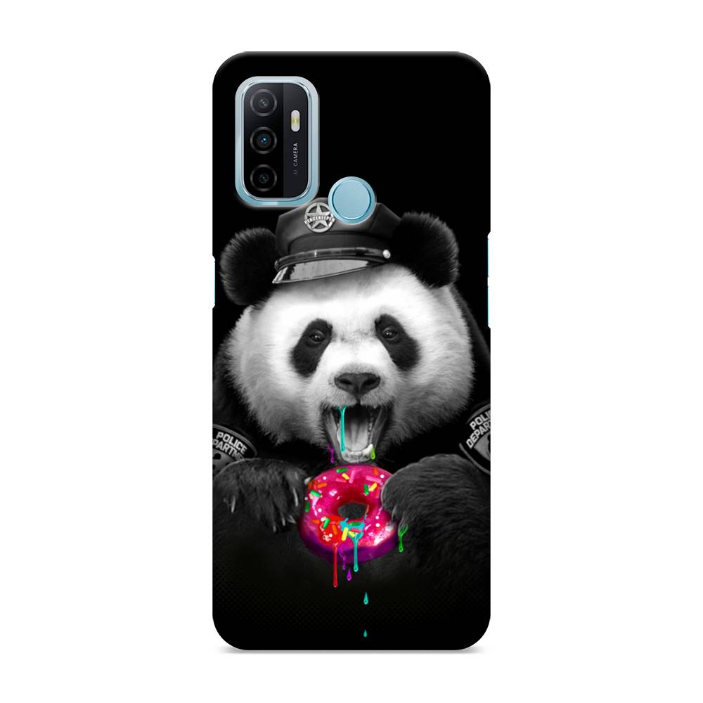 

Пластиковый чехол "Панда police" на Oppo A53, 254320-1