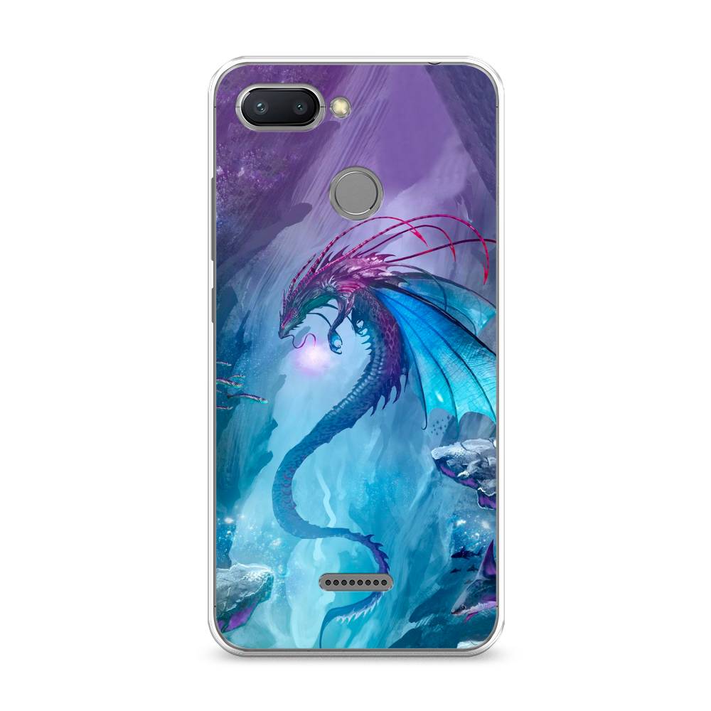 

Чехол Awog на Xiaomi Redmi 6 "Водный дракон", Разноцветный, 33850-2