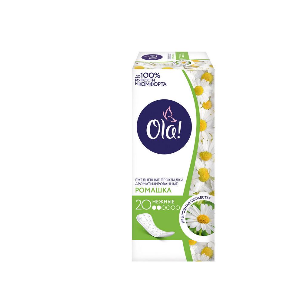 Прокладки ежедневные Ola Daily 20шт. Прокладки ежедневн.Ola! Silk sense Daily deo №60 Ромашка. Silk Ola прокладки 20шт. Прокладки Ola Daily deo 20 Ромашка \2872. Прокладки дейли