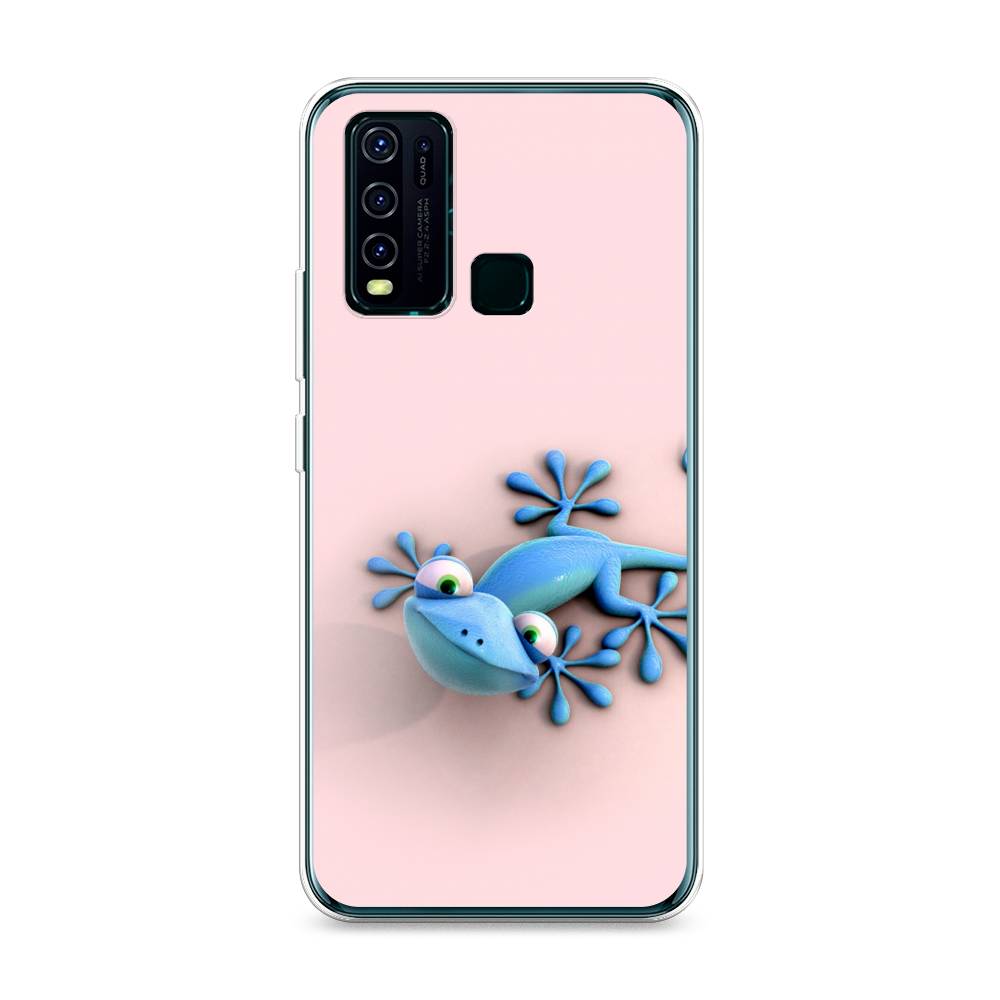 

Чехол Awog на Vivo Y30/Y50 "Голубая ящерка", Разноцветный, 263150-2