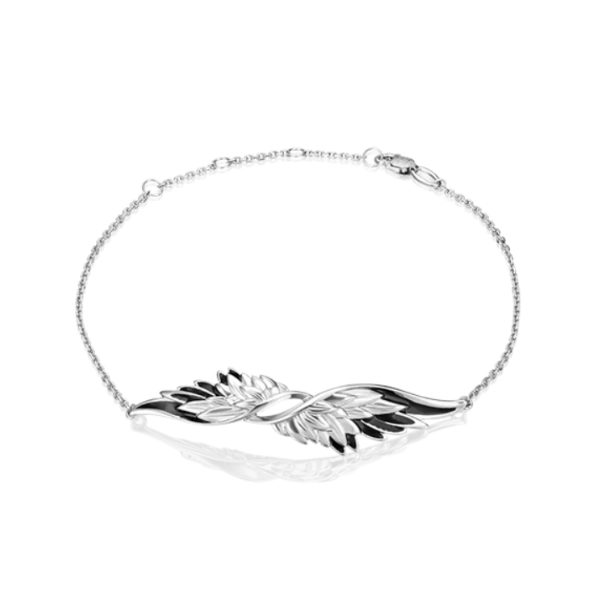 Браслет из серебра с эмалью р. 21 PLATINA jewelry 05-0662-01-000-0200-68