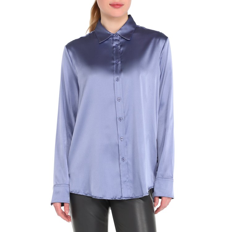 

Блуза женская Maison David MLY2319-1 синяя XL, Синий, MLY2319-1