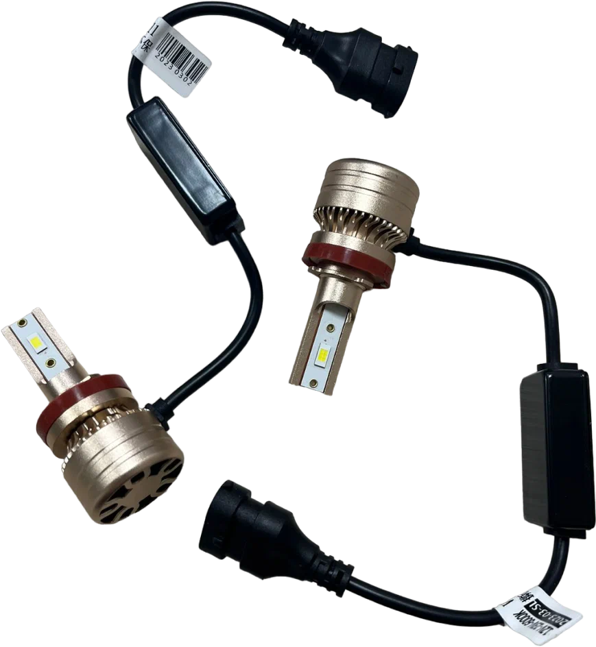 Лампы светодиодные автомобильные RAV H11 6000k Led с цоколем улучшенный свет мощный