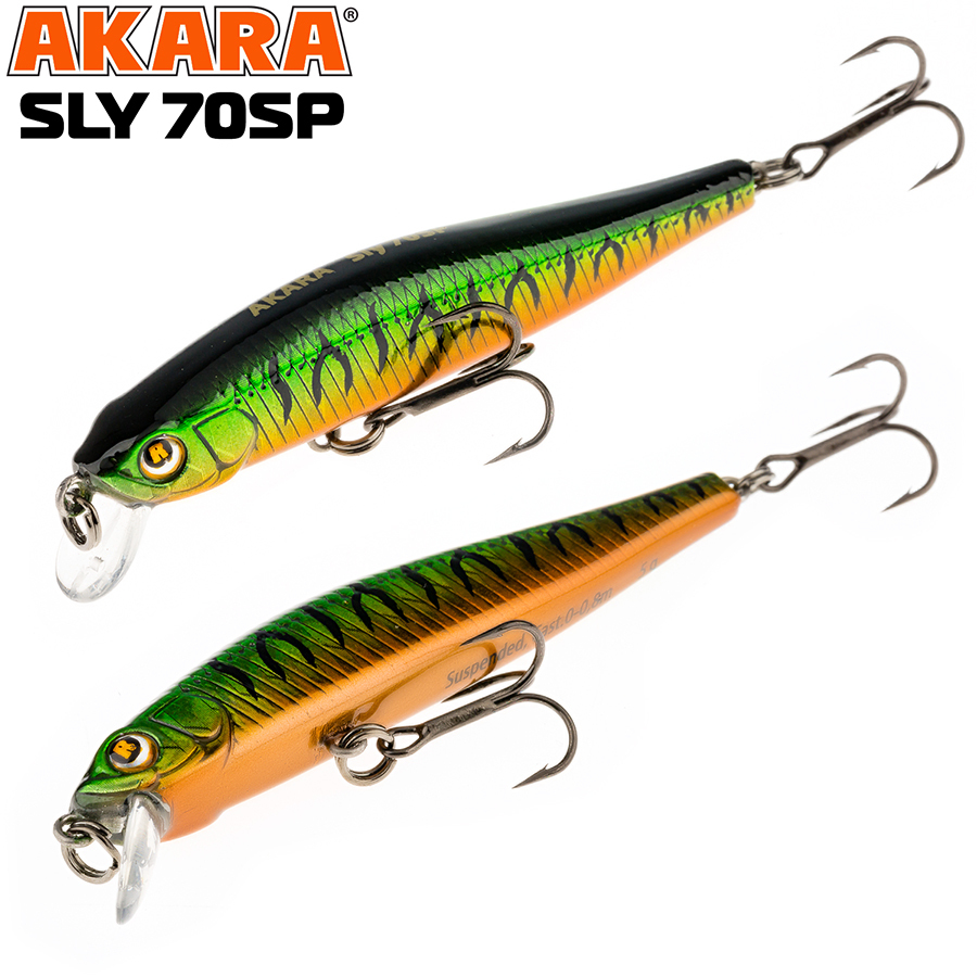 

Воблер Akara Sly 70SP 5 гр 3/17 oz 2,8 in A73, Разноцветный, Sly