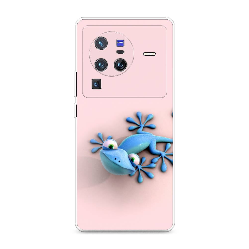 

Чехол Awog на Vivo X80 Pro "Голубая ящерка", Разноцветный, 266650-2