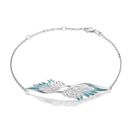 

Браслет из серебра с эмалью р. 21 PLATINA jewelry 05-0662-00-000-0200-68, 05-0662-00-000-0200-68