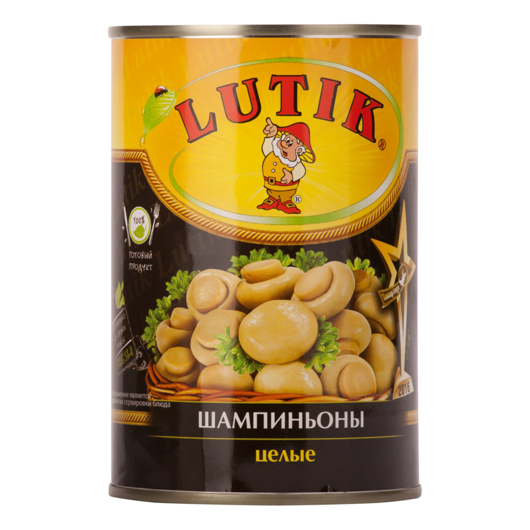 фото Шампиньоны lutik целые 400 г