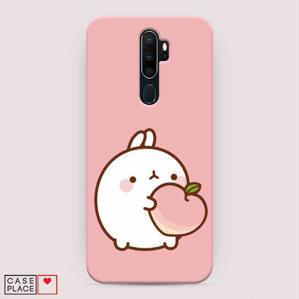 

Пластиковый чехол "Кролик с персиком" на Oppo A9 (2020), 251920-1