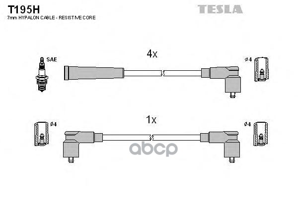 

Провода Зажигания (комплект) TESLA T195H