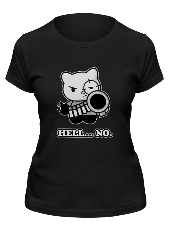 

Футболка женская Printio Bad cat черная S, Черный, Bad cat
