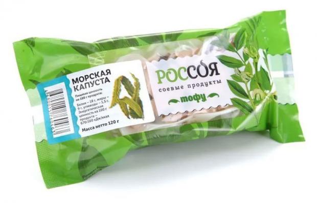 фото Продукт соевый «россоя» тофу с морской капустой, 120 г