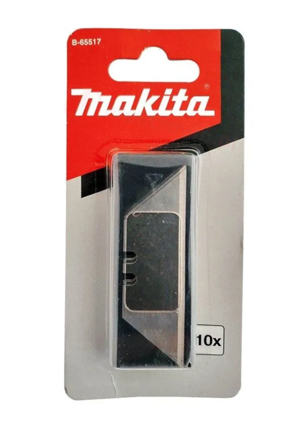 Лезвия для ножа 10 шт Makita B-65517 отламывающиеся лезвия для мини канцелярского ножа nikona