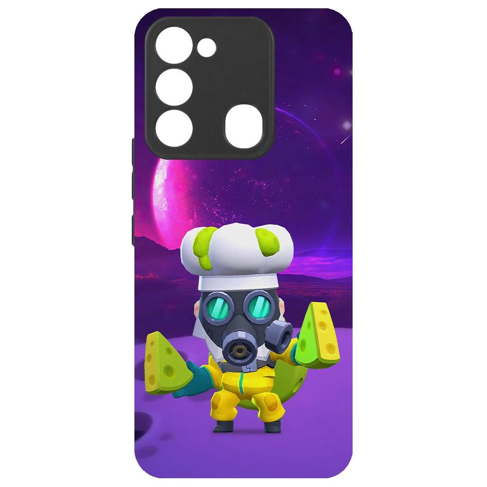 

Чехол-накладка Krutoff Brawl Stars - Майк с плесенью для TECNO Spark Go 2022, Черный