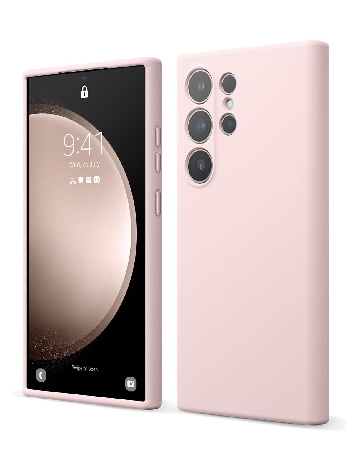 Чехол Elago для Samsung Galaxy S24 Ultra силиконовый с покрытием Soft-touch, розовый