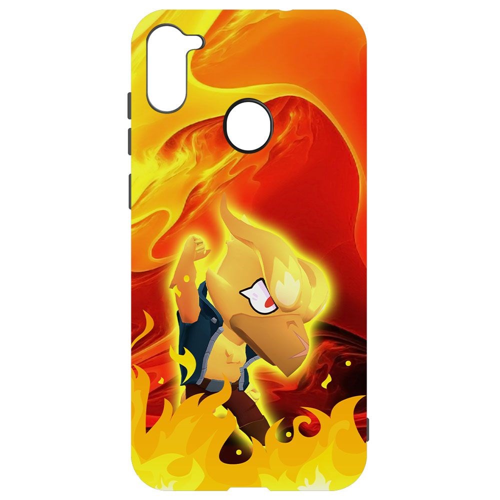 

Чехол-накладка Krutoff Brawl Stars - Ворон-Феникс для Samsung Galaxy A11 (A115), Черный