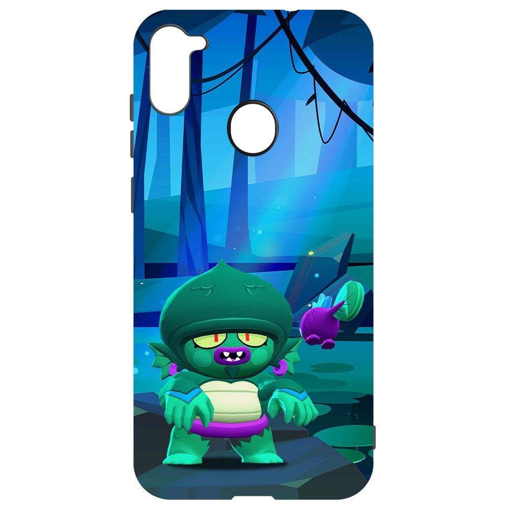 

Чехол-накладка Krutoff Brawl Stars - Болотный Джин для Samsung Galaxy A11 (A115), Черный