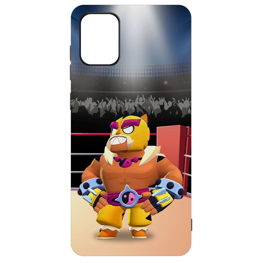 

Чехол-накладка Krutoff Brawl Stars - Эль Тигро для Samsung Galaxy A71 (A715), Черный