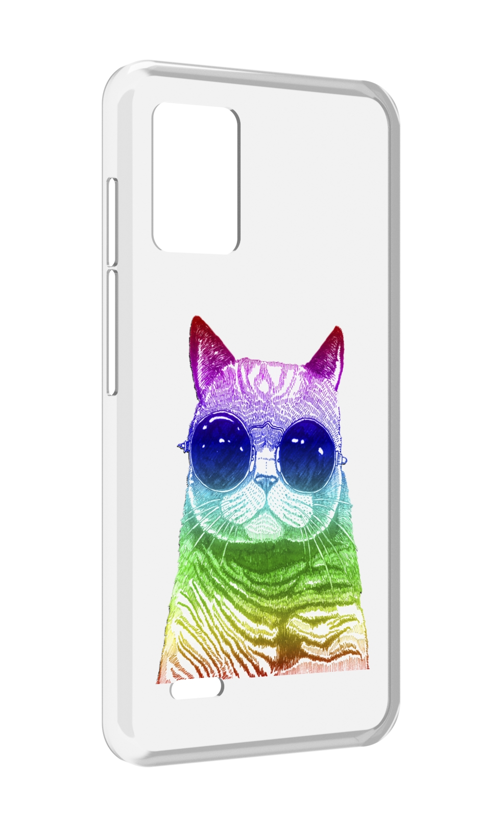 

Чехол MyPads Кот в очках для UMIDIGI Bison X10S / Bison X10G, Прозрачный, Tocco