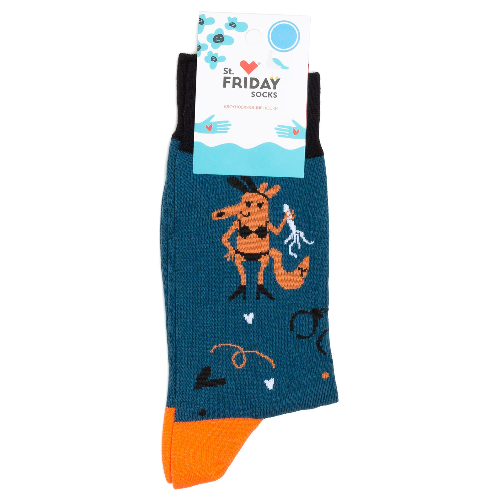 

Носки унисекс St. Friday Socks разноцветные, Разноцветный, Lisichka