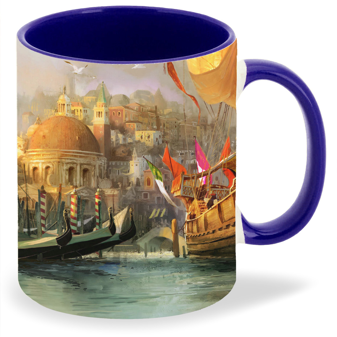фото Кружка coolpodarok anno 1404 корабль с торговцами лодка река