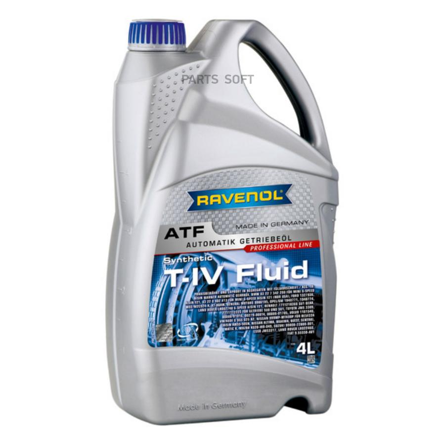 

Масло трансмиссионное Ravenol полусинтетическое Atf T-Iv 4л