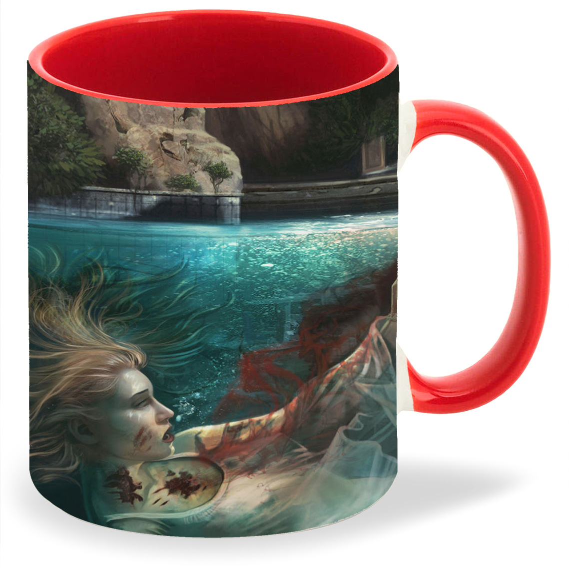 

Кружка CoolPodarok dead island Девушка в крови под водой, dead island Девушка в крови под водой