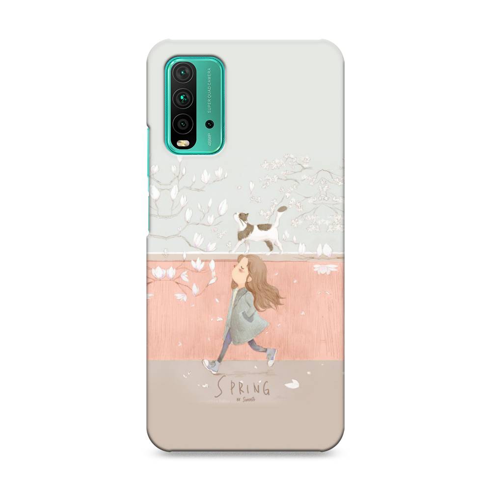 

Пластиковый чехол "Девочка-весна" на Xiaomi Redmi 9T, 39820-5